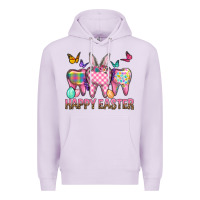 Lilac Happy Easter Dental And Egg Premium Hoodie - BundleAndBundleShop
