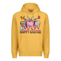 Mustard Happy Easter Dental And Egg Premium Hoodie - BundleAndBundleShop
