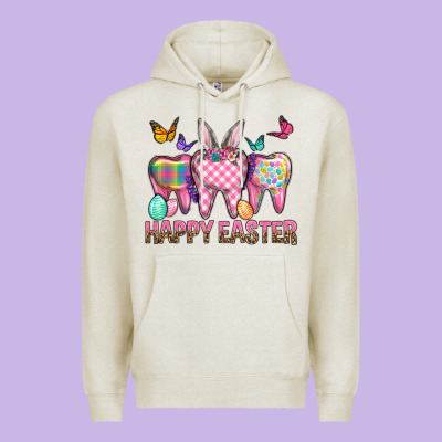 Happy Easter Dental And Egg Premium Hoodie Designed By Bundleandbundleshop