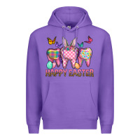 Purple Happy Easter Dental And Egg Premium Hoodie - BundleAndBundleShop