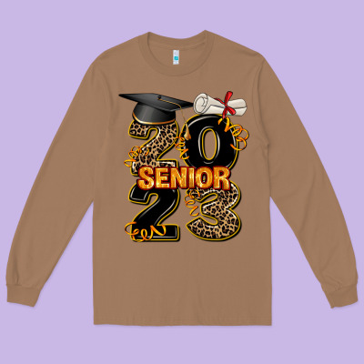 Gold Senıor 2023 Long Sleeve Tee Designed By Adodesignshop