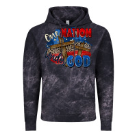 Cloud Black one nation under god Vintage Hoodie - Zillion Design Studio