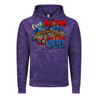 Cloud Purple one nation under god Vintage Hoodie - Zillion Design Studio
