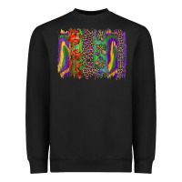 Black mardi gras brushstroke Heavyweight Sweatshirt - RanaPortraitStore