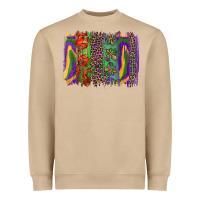 Mushroom mardi gras brushstroke Heavyweight Sweatshirt - RanaPortraitStore