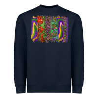 Navy mardi gras brushstroke Heavyweight Sweatshirt - RanaPortraitStore