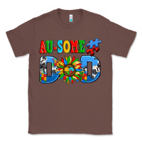 Chestnut ausome autism dad Classic Tee - AdoDesignShop