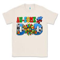 Natural ausome autism dad Classic Tee - AdoDesignShop