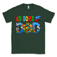 Sports Green ausome autism dad Classic Tee - AdoDesignShop