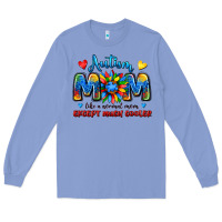 Colony Blue autism mom like a normal mom except much cooler Long Sleeve Tee - JahusDesignShop