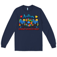 Navy autism mom like a normal mom except much cooler Long Sleeve Tee - JahusDesignShop