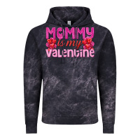 Cloud Black mommy is valentine Vintage Hoodie - texasbilliewilder