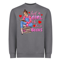 Storm just a girl who loves books Heavyweight Sweatshirt - texasbilliewilder