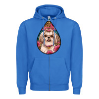 True Royal shih tzu teardrop earrings Zipper Hoodie - Artiststas