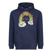 Navy lucky vibes Heavyweight Hoodie - MaliasSmallBusiness