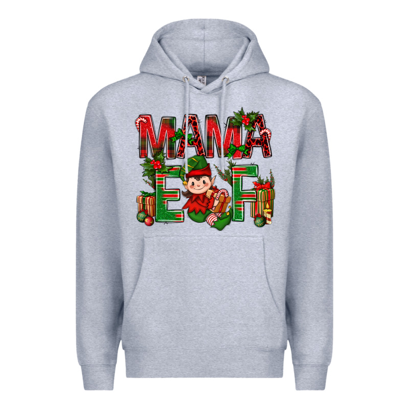 Mama Elf With Gift Christmas Premium Hoodie by BundleAndBundleShop | Teevron