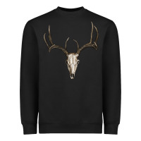 Black deer skull Heavyweight Sweatshirt - RanaPortraitStore