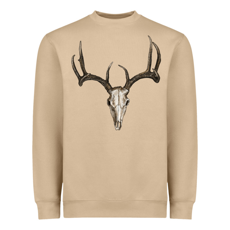 Deer Skull Heavyweight Sweatshirt by RanaPortraitStore | Teevron