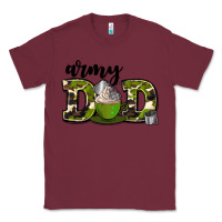 Burgundy army dad Classic Tee - AdoDesignShop
