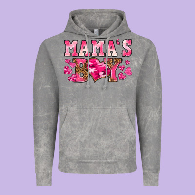 Vintage Hoodie valentines day mamas boy