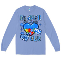Colony Blue in april we wear blue Long Sleeve Tee - JahusDesignShop