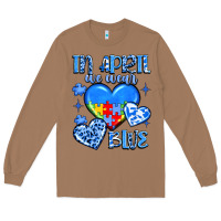 Toasted Coconut in april we wear blue Long Sleeve Tee - JahusDesignShop