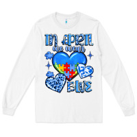 White in april we wear blue Long Sleeve Tee - JahusDesignShop