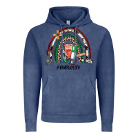 Vintage Denim Christmas nurselife rainbow Vintage Hoodie - JahusDesignShop