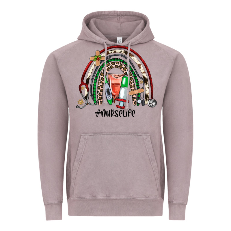 Christmas Nurselife Rainbow Vintage Hoodie by JahusDesignShop | Teevron