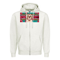 Oatmeal Heather shih tzu license plate Zipper Hoodie - Artiststas