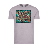 Vintage Zinc aztec background with gemstone and cowhide Vintage Tee - RanaPortraitStore