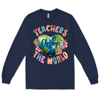 Navy teachers change the world Long Sleeve Tee - JahusDesignShop