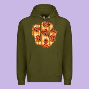 Thanksgiving Turkey With Tartan Patch Premium Hoodie Designed By Bundleandbundleshop