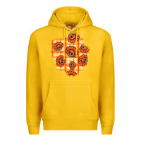 Lemon Thanksgiving Turkey With Tartan Patch Premium Hoodie - BundleAndBundleShop