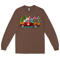 Chestnut lpn nurse truck with cactus and sunflowers Long Sleeve Tee - AdoDesignShop