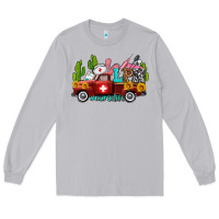 Moon Dust lpn nurse truck with cactus and sunflowers Long Sleeve Tee - AdoDesignShop