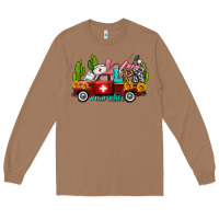 Toasted Coconut lpn nurse truck with cactus and sunflowers Long Sleeve Tee - AdoDesignShop
