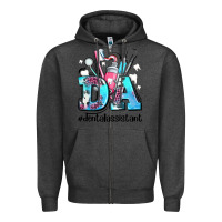 Charcoal Heather da dental assistant Zipper Hoodie - AdoDesignShop