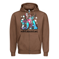 Chestnut da dental assistant Zipper Hoodie - AdoDesignShop