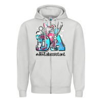 Dove Grey da dental assistant Zipper Hoodie - AdoDesignShop