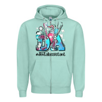 Seafoam da dental assistant Zipper Hoodie - AdoDesignShop