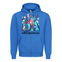 True Royal da dental assistant Zipper Hoodie - AdoDesignShop