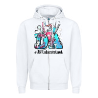 White da dental assistant Zipper Hoodie - AdoDesignShop