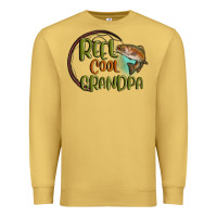 Antique Gold reel cool  grandpa Premium Sweatshirt - MaliasSmallBusiness