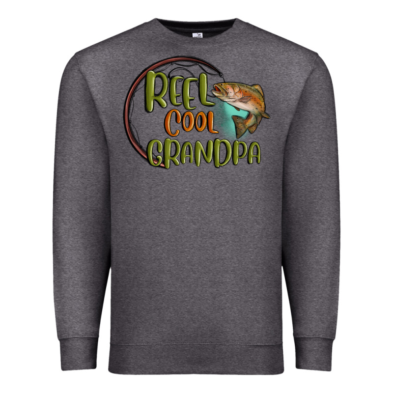 Reel Cool  Grandpa Premium Sweatshirt by MaliasSmallBusiness | Teevron