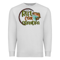 Dove Grey reel cool  grandpa Premium Sweatshirt - MaliasSmallBusiness