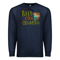 Navy reel cool  grandpa Premium Sweatshirt - MaliasSmallBusiness