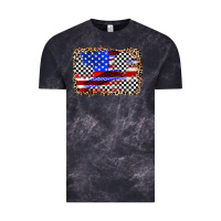 Cloud Black race american flag Vintage Tee - Zillion Design Studio