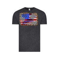 Vintage Black race american flag Vintage Tee - Zillion Design Studio