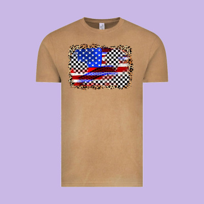 Race American Flag Vintage Tee Designed By Zillion Design Studio